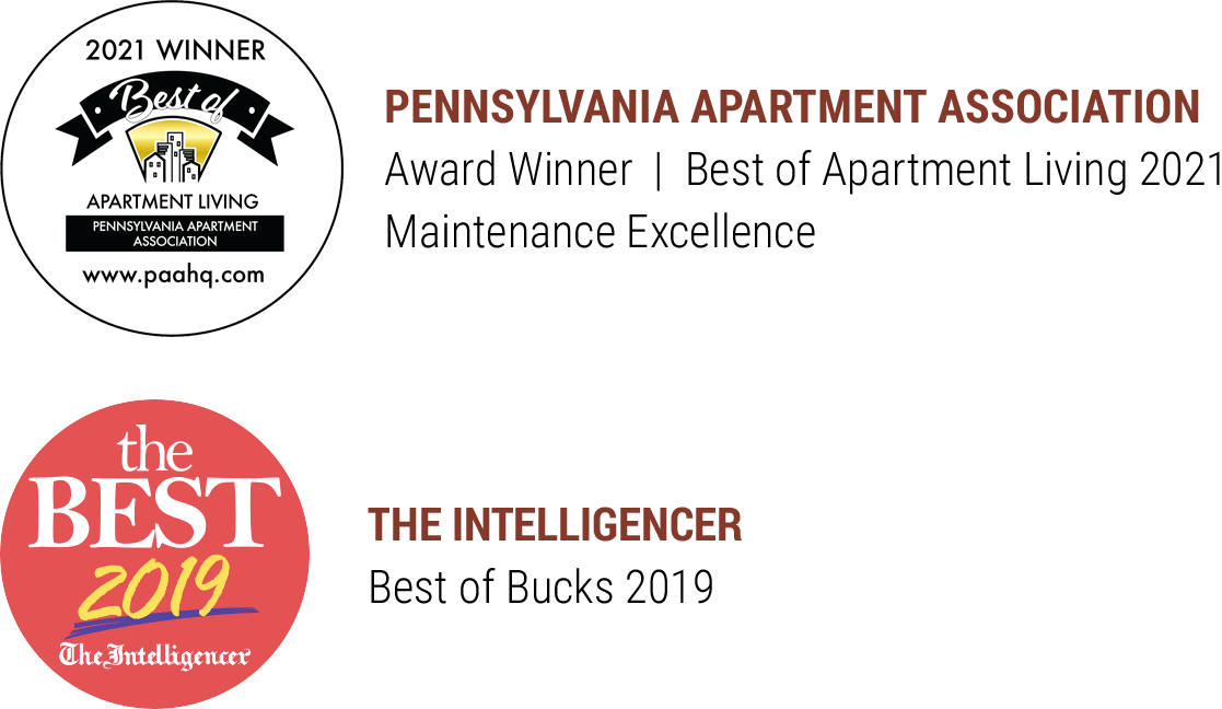 Pennsylvania Apartment Association Award Winner Best in Apartment Living